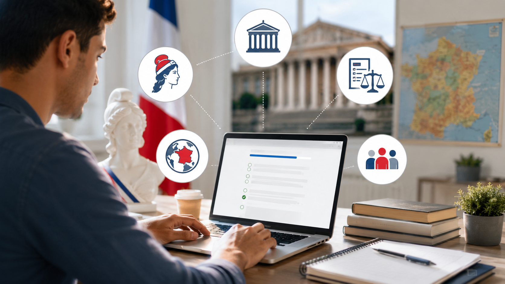 les 5 thématiques de l'examen civique