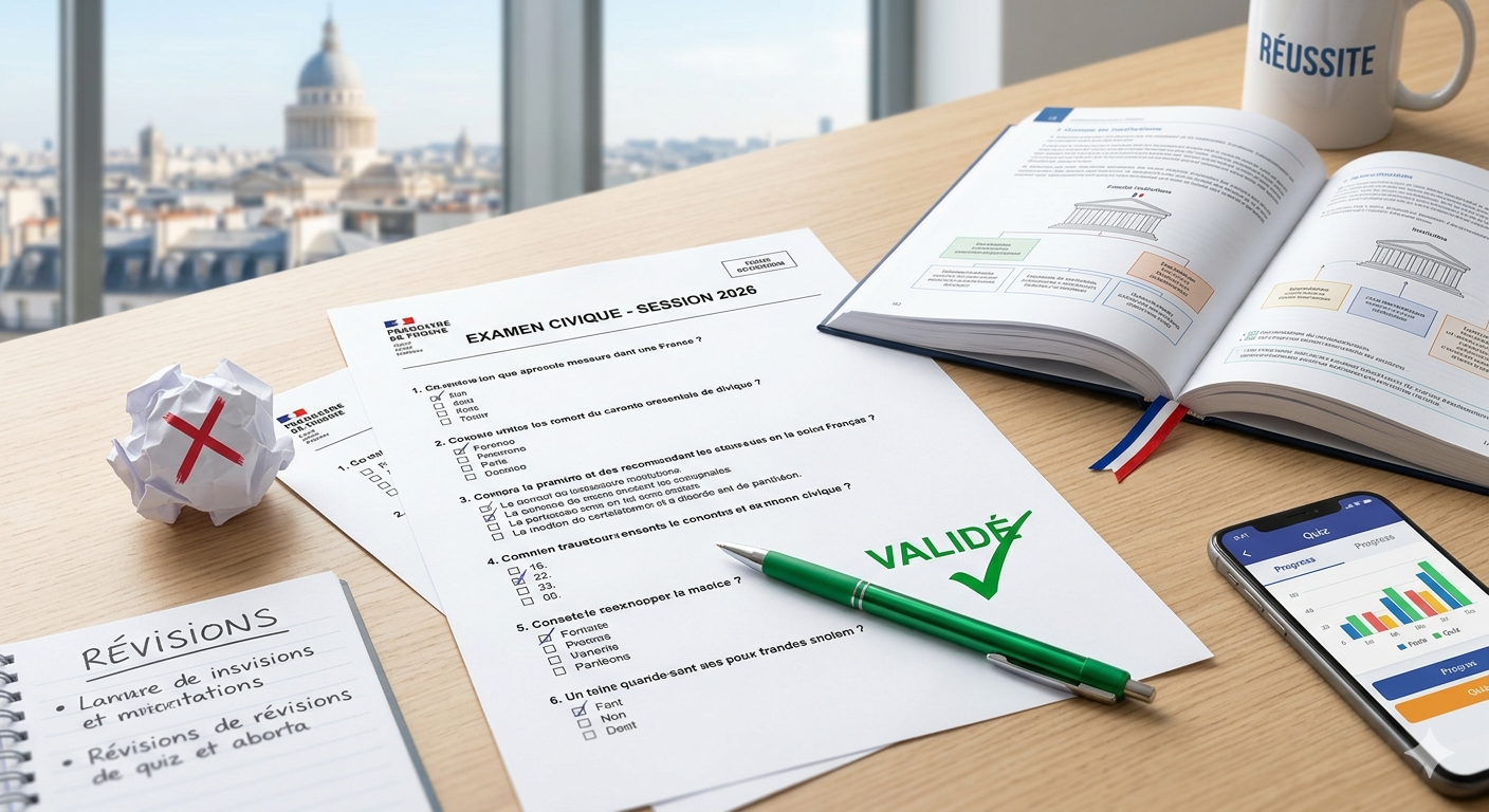 Les 10 erreurs qui font échouer à l'examen civique