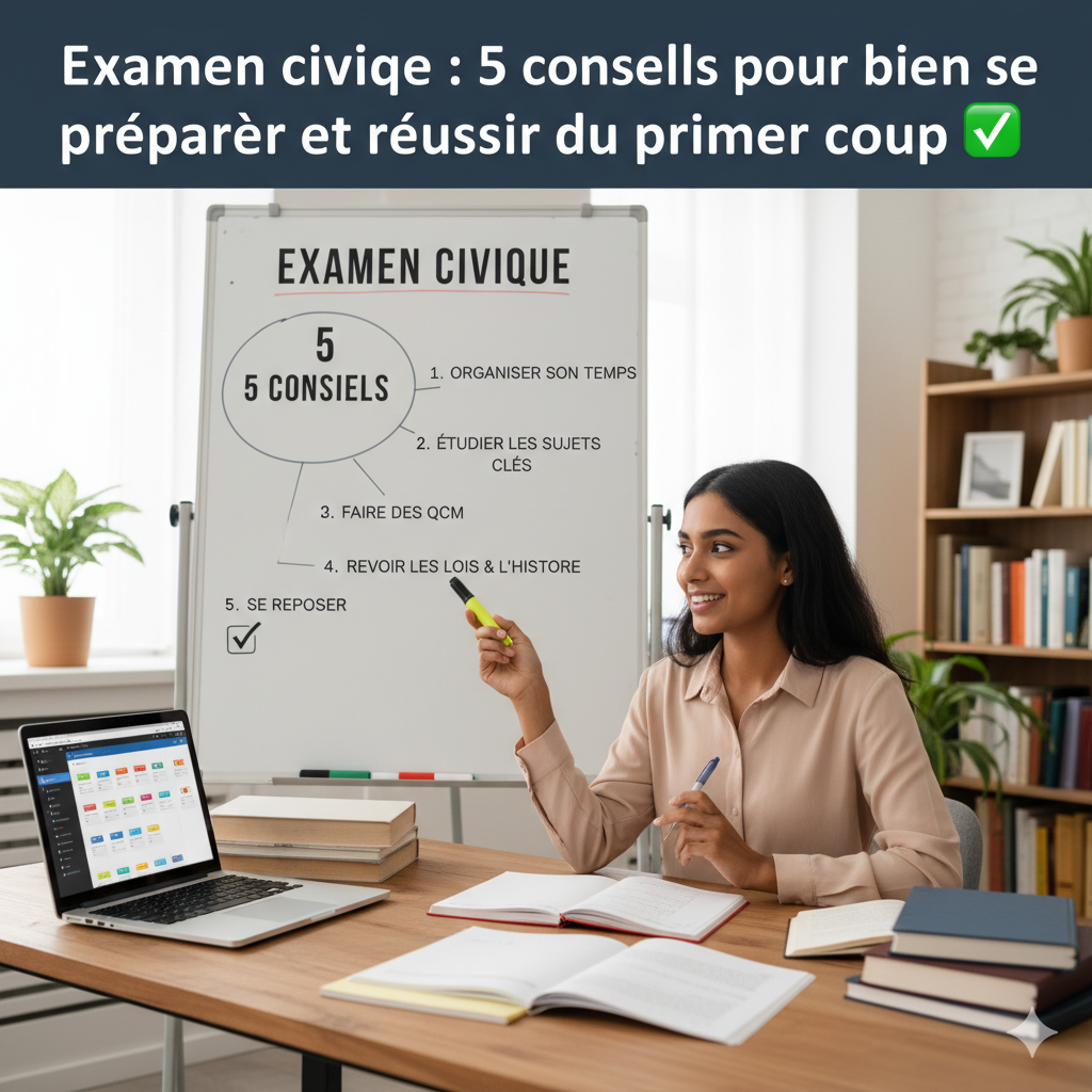 Examen civique : 5 conseils pour bien se préparer et réussir du premier coup